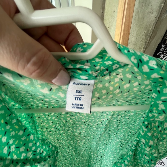 Old Navy Midi waist tie dress with ruffle, size XXL | never worn - Picture 3 of 7